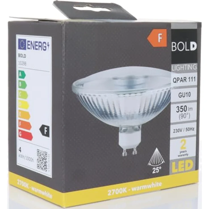 BOLD 10298 LED-Lampe EEK F (A - G) GU10 Reflektor 4 W = 32 W Warmweiß (Ø x H) 111 mm x 70 mm nicht dimmbar 1 Stk – Bild 6