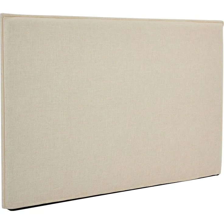 Vente-unique - Bettkopfteil – Abnehmbarer Bezug – 170 cm – Baumwolle & Leinen – Beige – TAHIME – Bild 5