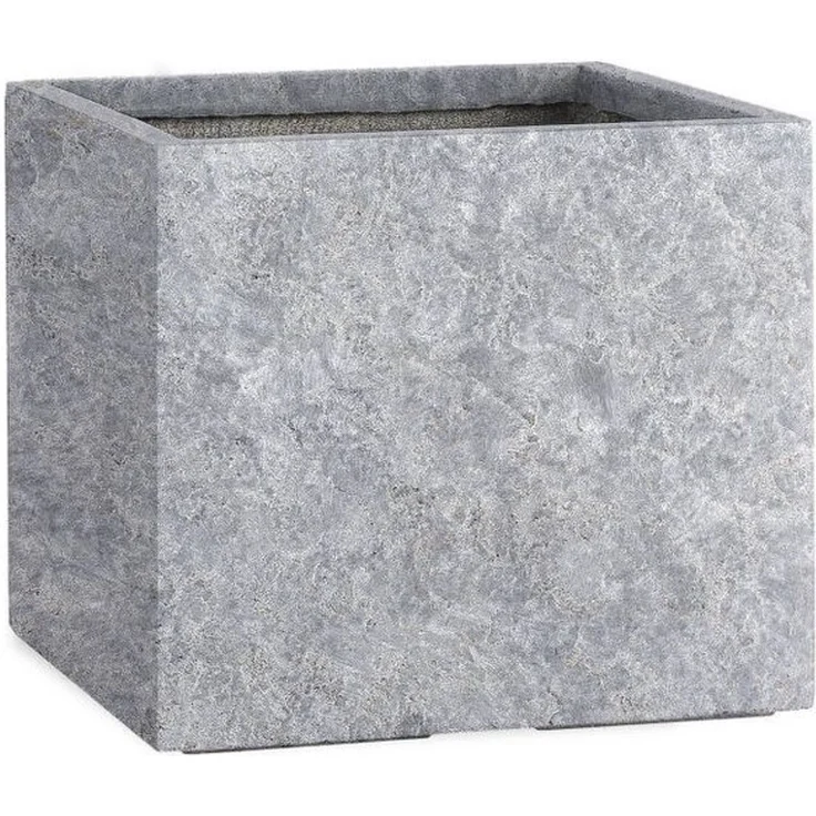 Pflanzwerk® Pflanzkübel CUBE Premium Fiberglas Blumenkübel Frostbeständig mit Lotus-Effekt, Lotus-Effekt - Handgefertigt - Eckig - Frostbeständig – Bild 1