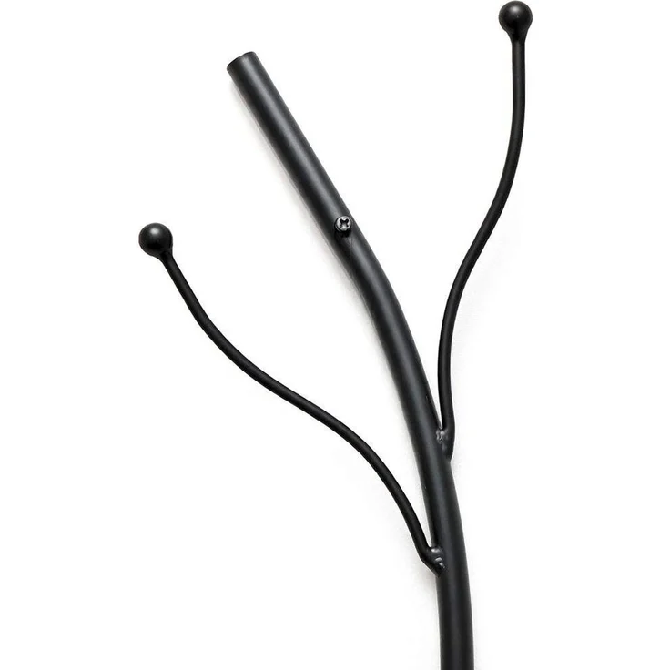 DanDiBo Wandgarderobe Schwarz Metall 2er Set Flora Garderobe Wand 93861 Garderobenhaken Flurgarderobe Kleiderhaken Hakenleiste – Bild 5