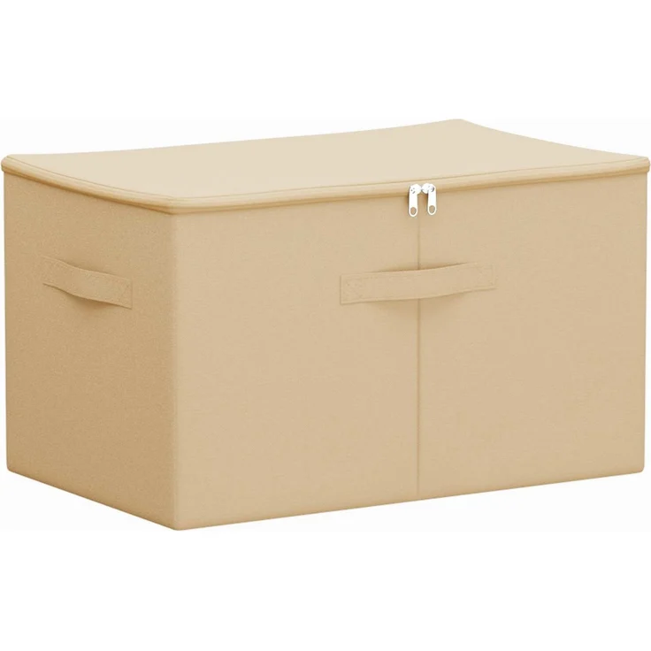 vidaXL Aufbewahrungsbox 6 stk. Vliesstoff 60 x 43 x 35 cm 90,3 L Creme 42024611 – Bild 1