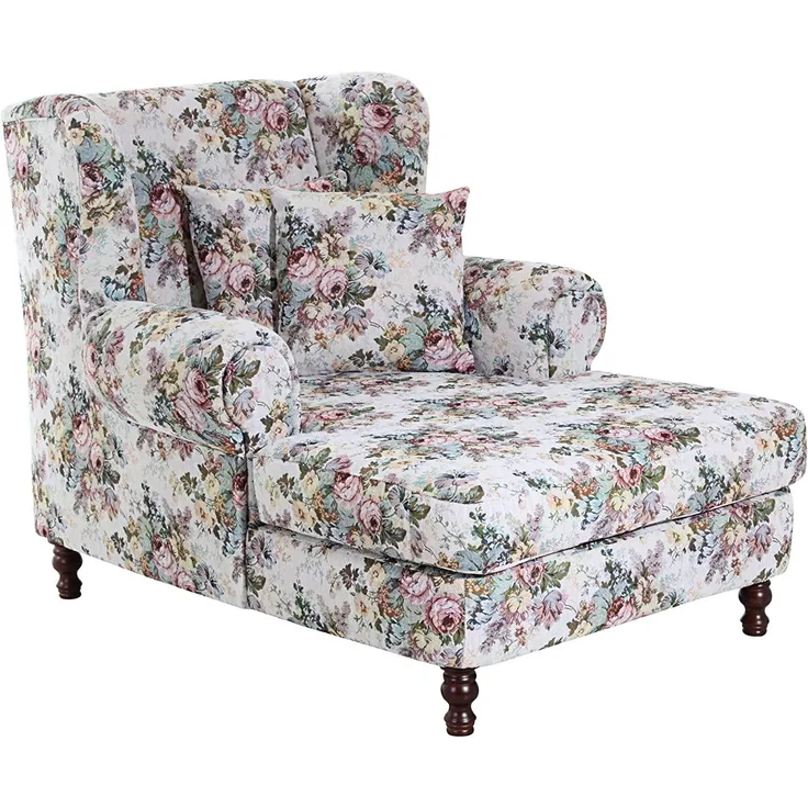 XXL Sessel Karley Bezug Flachgewebe Buche nussbaum dunkel / rosé 22157