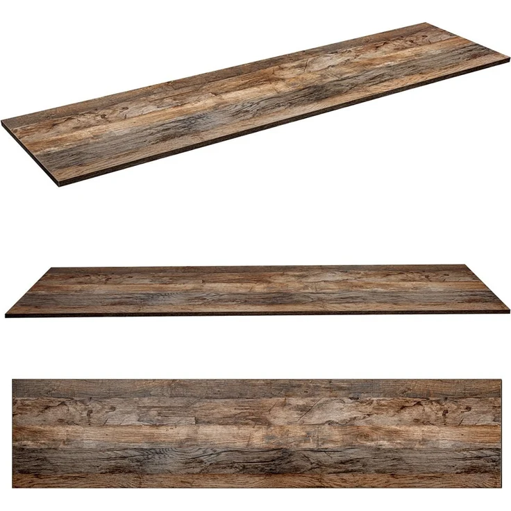 Waschtischunterschrank 160cm mit 2 Auszügen PUEBLA-56 in Vintage Oak Eiche, B/H/T 160,4/48,5/46 cm – Bild 7