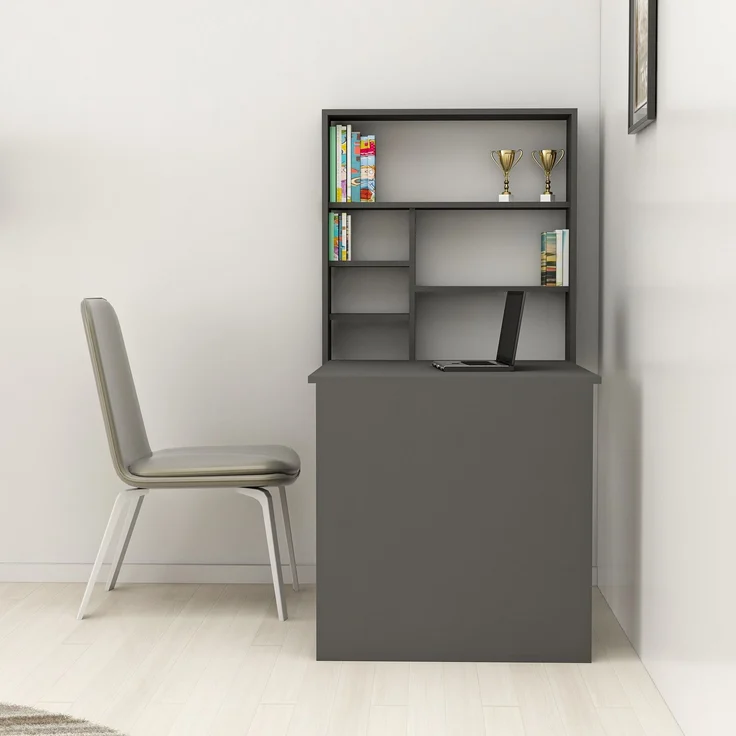 Skye Decor 'Sedir - Anthracite' Schreibtisch, Anthrazit, 59 x 74 x 90 cm – Bild 2