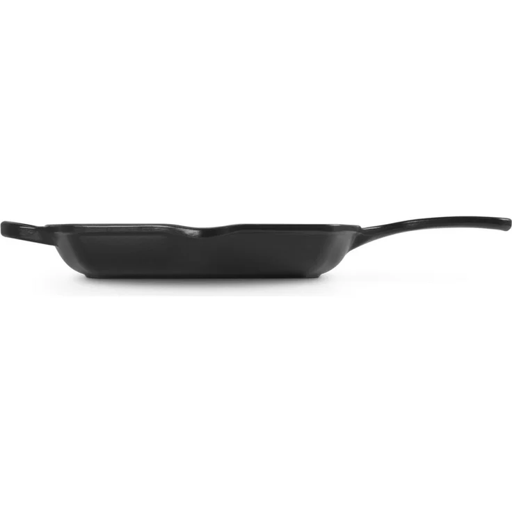 Le Creuset Signature Gusseisen-Grillpfanne Quadratisch 26 cm Schwarz – Bild 2