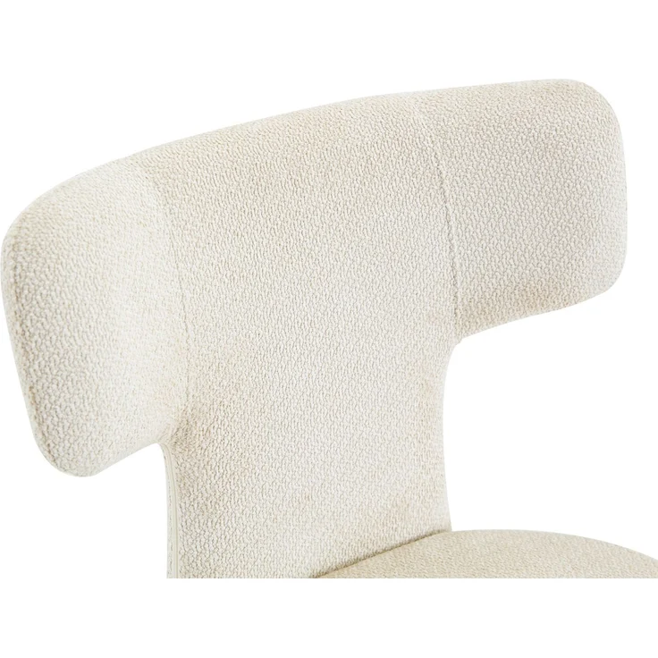 Esszimmerstühle 2er-Set 45×47,5×80,7 cm in Weiß mit gepolstertem Stoffbezug und T-Rückenlehne – Bild 7