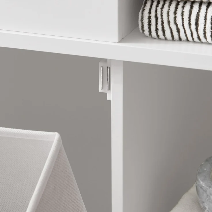SoBuy BZR104-W Badezimmer-Hochschrank, MDF, Lackiert, Weiß, 60 x 171 x 37 cm – Bild 9