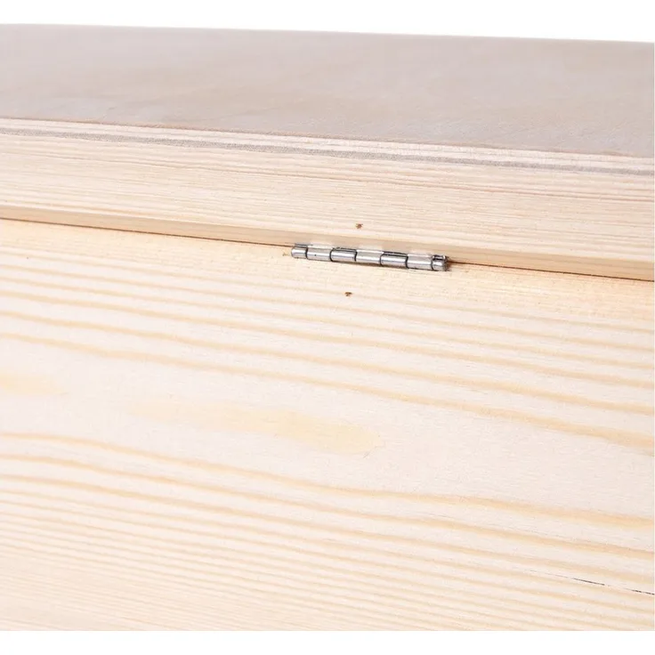 Creative Deco Holzkiste Holzkiste mit Deckel Erinnerungsbox Baby Groß Unlackiert, Unlackiert