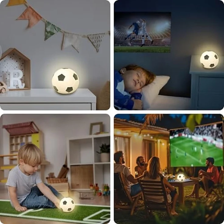 ANSMANN AG LED Nachtlicht Fußball LED Leuchte, 3D Nachtlicht mit Farbwechsel im Fußballdesign – Bild 6