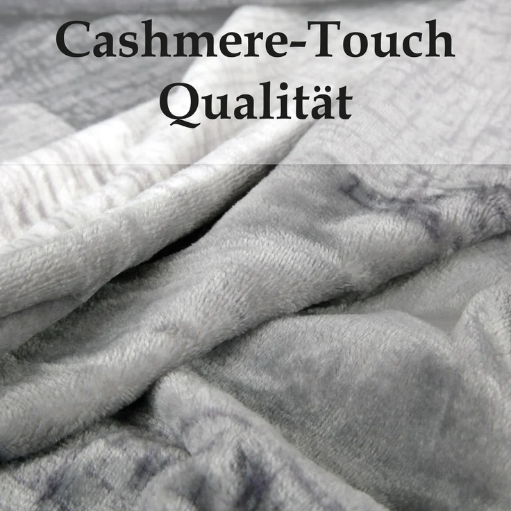 Kuscheldecke Wohndecke Flanell ( Cross Check ) - hochwertige Flauschige Decke, 150x200 cm - Cashmere Touch Tagesdecke – Bild 4