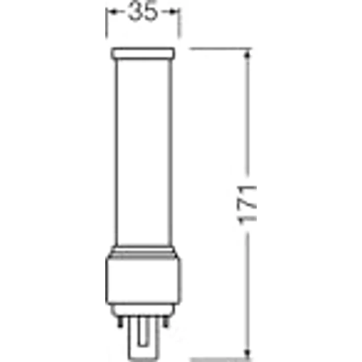 OSRAM LED-Lampe G24d-3 Dulux D26, 9W 3000K für KVG, einfacher Austausch von Kompaktleuchtstofflampen – Bild 8