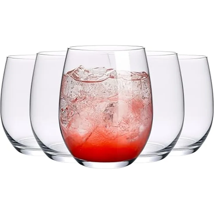 KONZEPT Gläser-Set Wassergläser Set 6-teilig – 300 ml Trinkgläser Set, 6-tlg, besonders standfest & griffig, ideal für Wasser, Saft, Limo, Gin