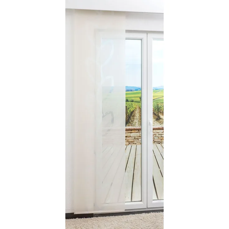 Schiebegardine von Lysel - Rankengewächs transparent in den Maßen 245 cm x 60 cm