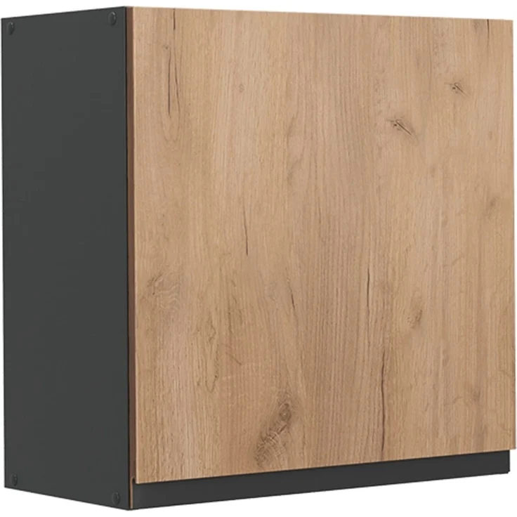 Hängeschrank R-Line Goldkraft Eiche/Anthrazit 60 cm mit 1 Tür Vicco – Bild 1