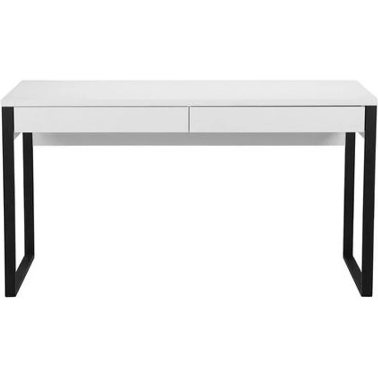 Places of Style Schreibtisch Moid, Computertisch im modernen Design, Breite 120/140/160 cm, mit Metallbeinen & Schublade – Bild 4