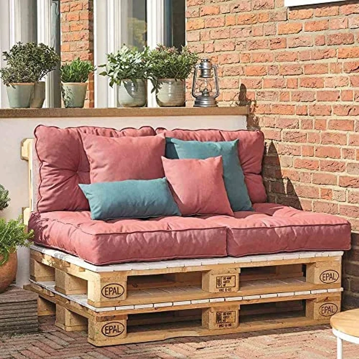 SIENA GARDEN PRIME Dekokissen, Bezug aus 100% Polypropylen, Dessin 204, Farbe Grau – Bild 3