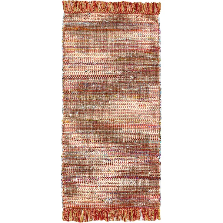 Alabama Fleckerlteppich Frida orange, 60x120 cm