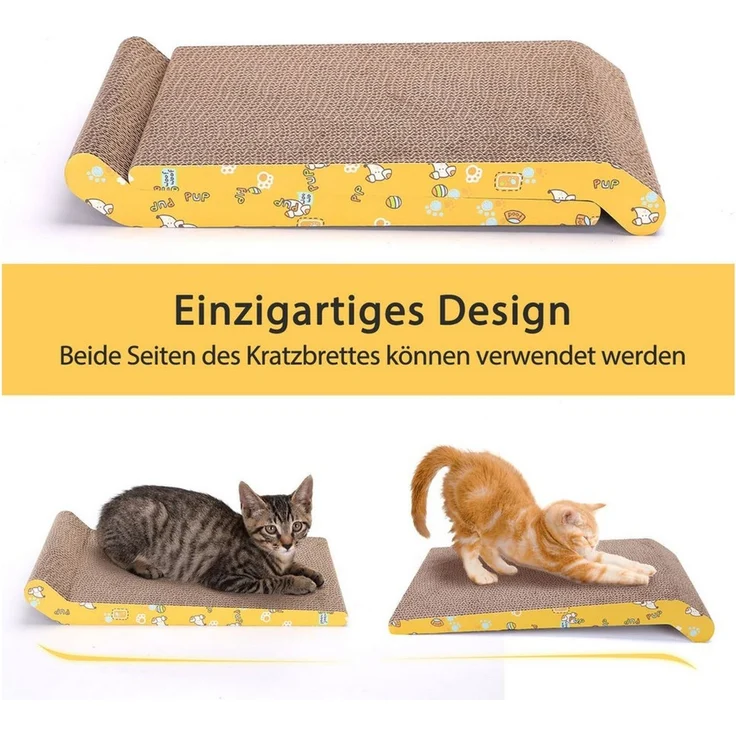 nobleza Kratzbrett 2 Stücke katzen kratzbrett mit Minze – Bild 3