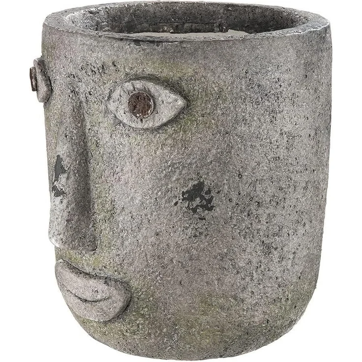 GILDE Pflanzgefäß Folto - braun-grau - H. 29cm x B. 26cm - 36089 – Bild 1