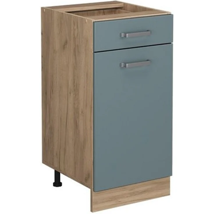 Küchenunterschrank R-Line Blau-Grau 40 cm ohne Arbeitsplatte Vicco – Bild 4