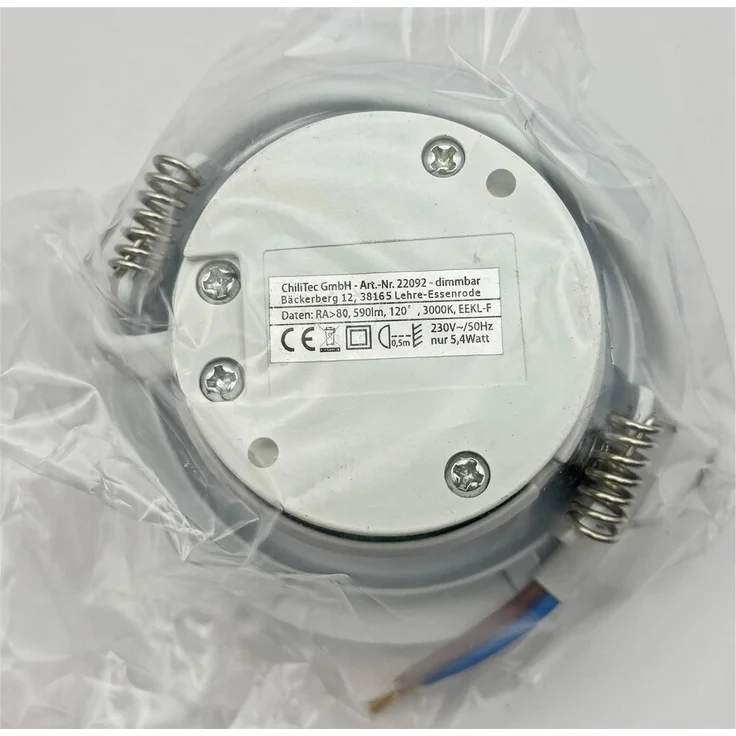 LED-Einbauleuchte "Flat-32dim" warmweiß80x32mm, 5W, 590lm, weißes Gehäuse – Bild 9