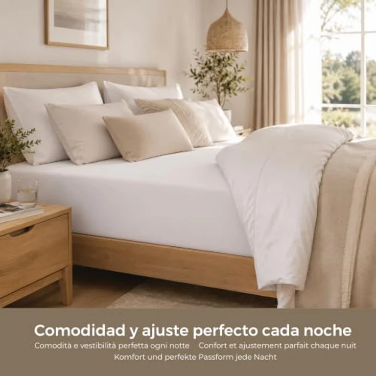 Degrees Home - Collection - Spannbettlaken – 100% Polyester, Hochwertige Mikrofaser, Rundum-Gummizug, Atmungsaktiv & Pflegeleicht, Oeko-Tex Standard -105x200x33– Grün – Bild 2