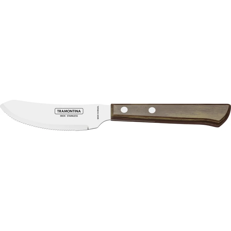 Tramontina Pizzamesser 21 cm Edelstahl mit Holzgriff – Bild 1