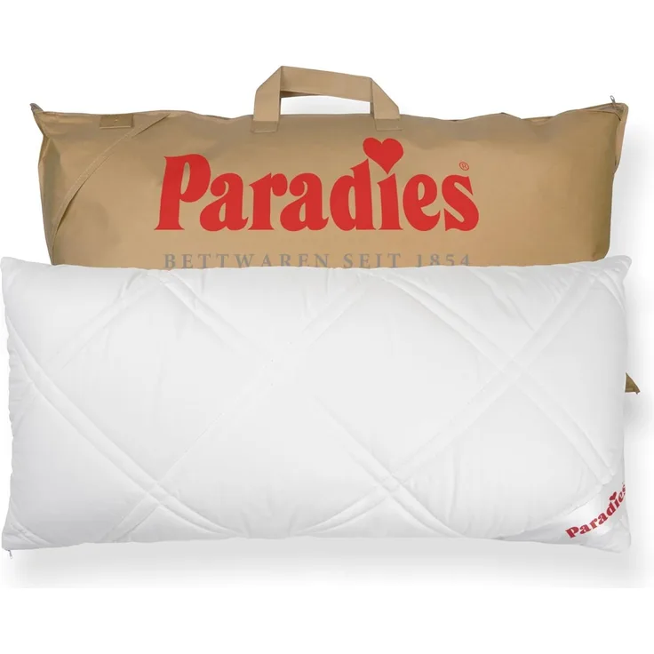 Paradies Kopfkissen Softy Top Plus Bio, Füllung: 100% Polyester, Kissen mit fester, versteppter Außenhülle aus Bio Baumwolle