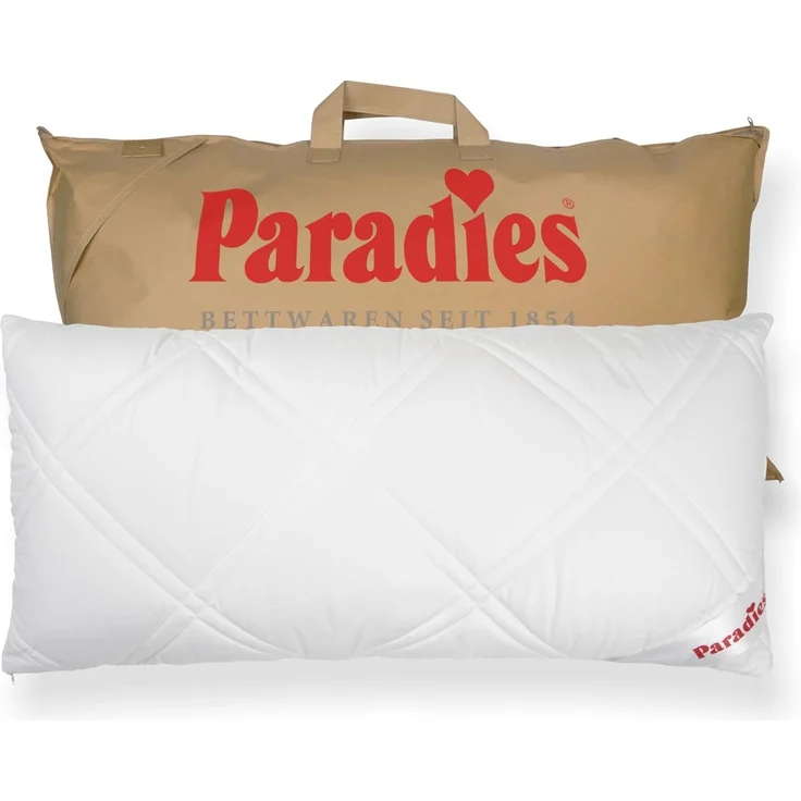 Paradies Kopfkissen Softy Top Plus Bio, Füllung: 100% Polyester, Kissen mit fester, versteppter Außenhülle aus Bio Baumwolle