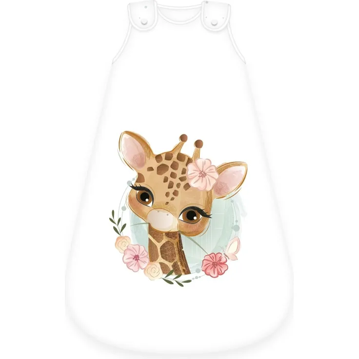 Herding Baby Best Baby-Schlafsack, Giraffen-Motiv, 90x45 cm, Seitlich umlaufender Reißverschluss und Druckknöpfe