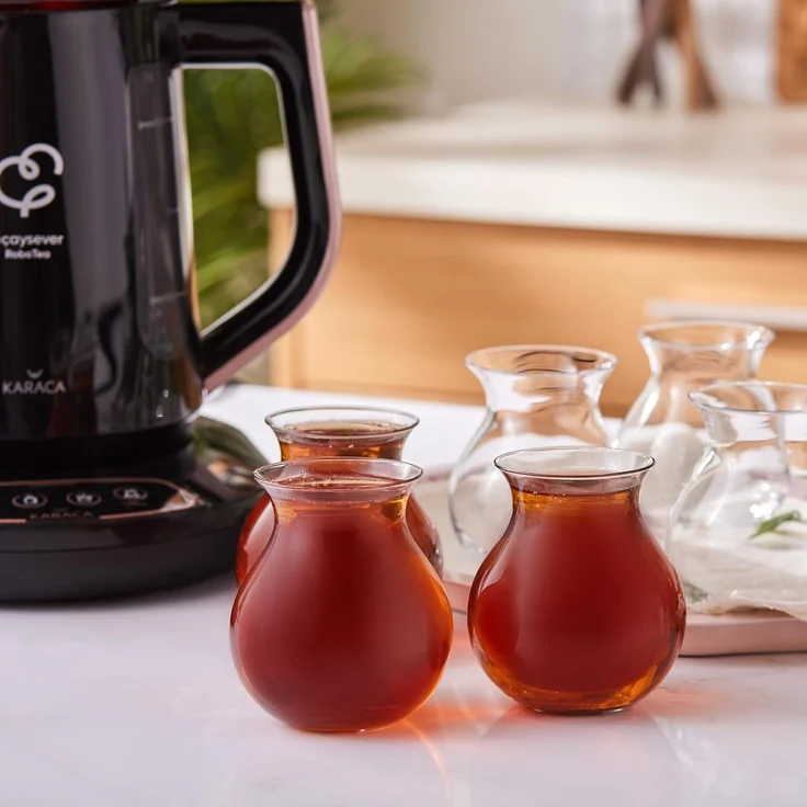 Karaca Teeservice Karaca Tatlıcan 6-teiliges Teeglas Set von Refika 6 Teegläser – Bild 1