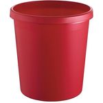 Papierkorb 18l H331xØ315mm m.Griffrand Ku. rot VE: 6 Stück ""