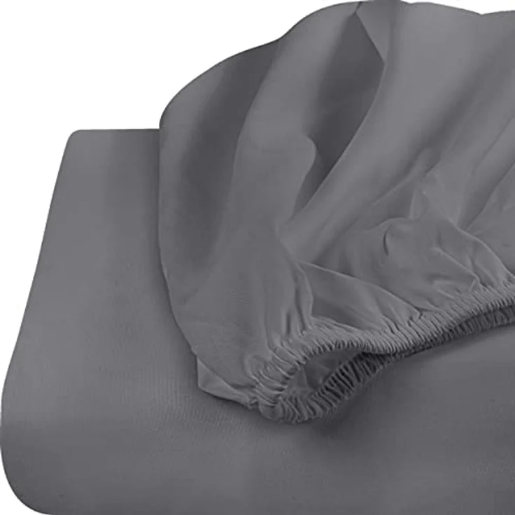 Utopia Bedding Spannbettlaken für Queensize-Betten – Großpackung mit 6 Bettlaken – weiche gebürstete Mikrofaser – Tiefe Taschen – schrumpffrei und lichtbeständig – pflegeleicht (grau) – Bild 7