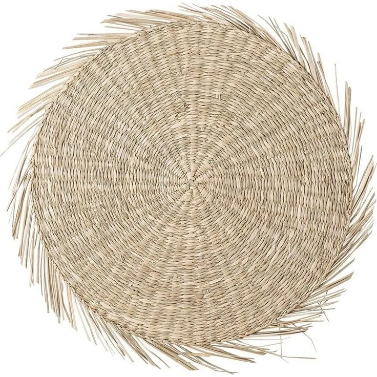 Bloomingville Platzset Ilsa, aus Seegras, rund, D38 cm