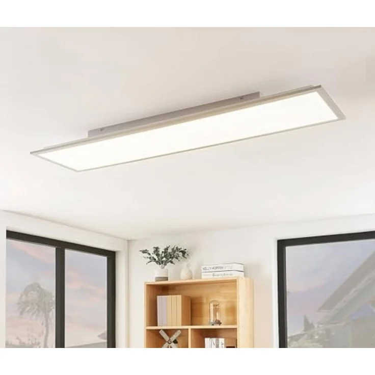 Lindby LED Panel Stenley, LED, Kunststoff Weiß Farbwechsel warmweiß / tageslicht IP20 mit Fernbedienung, LED 36 W gesamt, Farbwechsel warmweiß / tageslicht – Bild 2