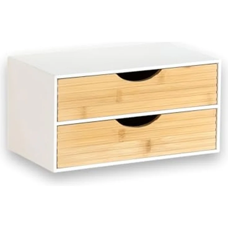 KESPER 58962 Organizer mit 2 Schubladen, weiß, FSC / Mini-Kommode – Bild 1