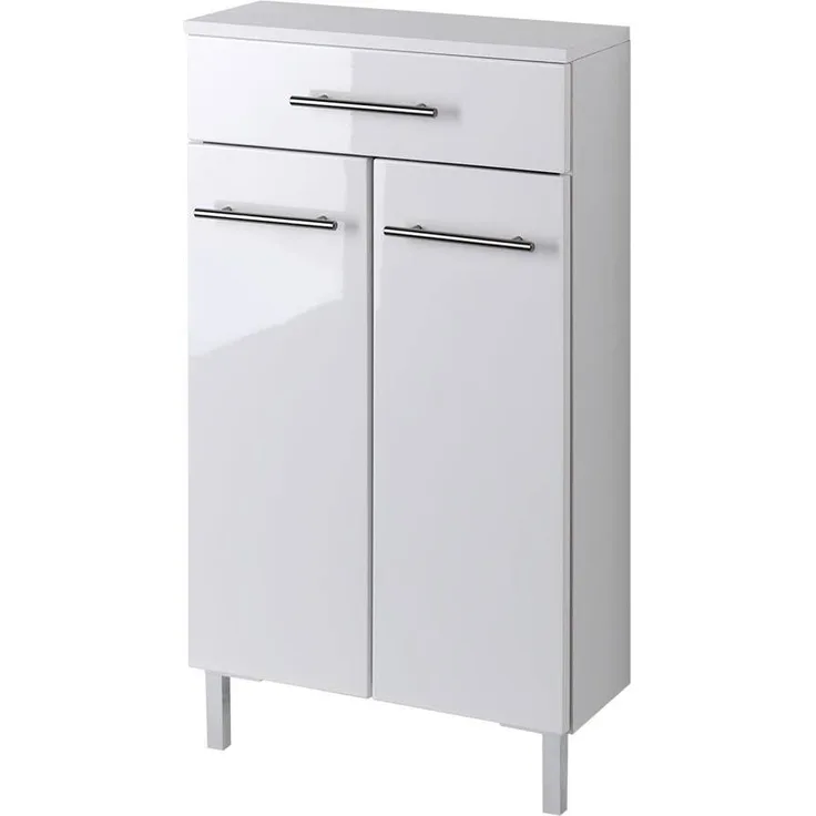 Midischrank UDINE-03, Hochglanz weiß, B x H x T ca. : 50 x 79 x 20 cm