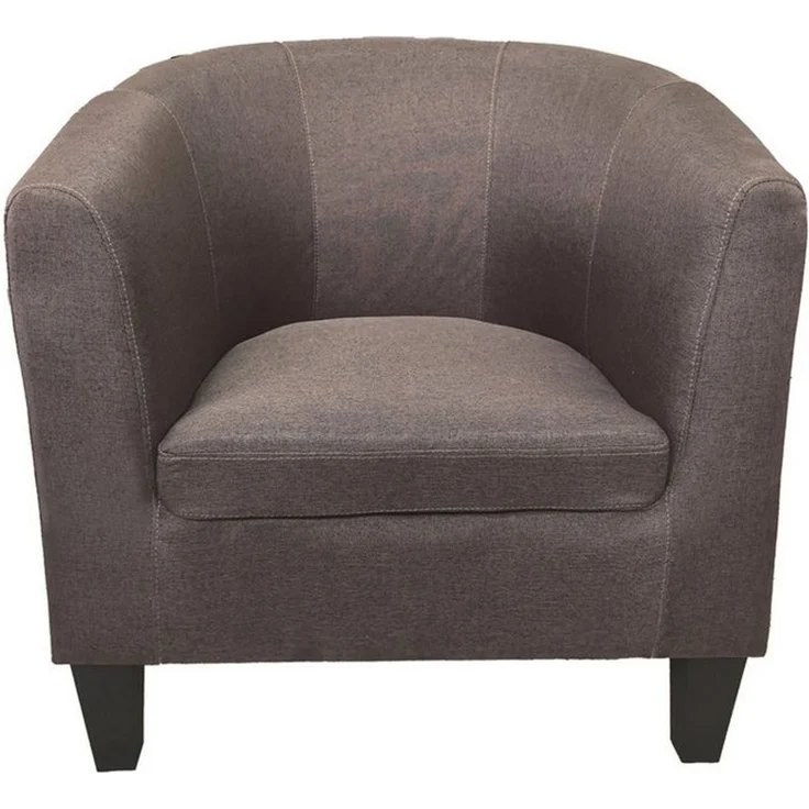 HTI-Living Cocktailsessel Clubsessel Cadogan Braun 72 x 74 x 70 cm bis 140 kg (1 Stück, 1-St), gemütliche Sitzhöhe – Bild 3