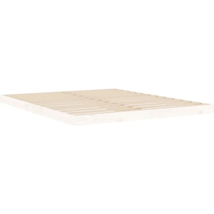 vidaXL Massivholzbett Weiß 160x200 cm Kiefer [823435] – Bild 5