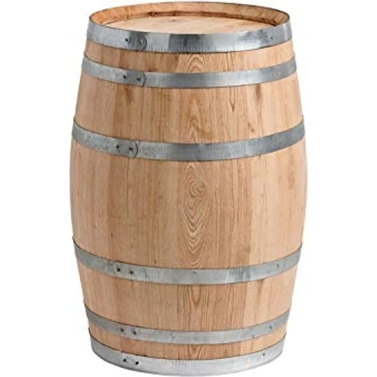 Temesso Stehtisch 100 oder 150 Liter - Holzfass natur - neu gefertigt aus Kastanie