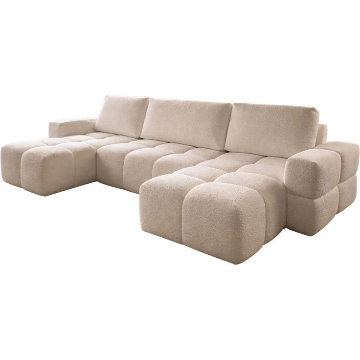 Compleo Ecksofa Wolke U Form, Eckcouch bubble, Praktische Bequeme Ecksofa WOLKS, Ecksofa Wolke mit Bettkasten – Bild 1
