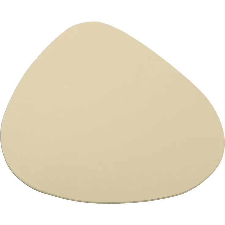 ABC Platzset- und Untersetzer-Set in Lederoptik, 4-teilig, beige
