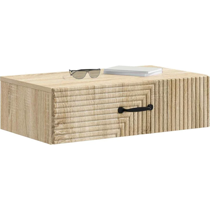 vidaXL Wandmontierter Beistelltisch Sonoma-Eiche 59 x 34,5 x 17 cm 898657 – Bild 3