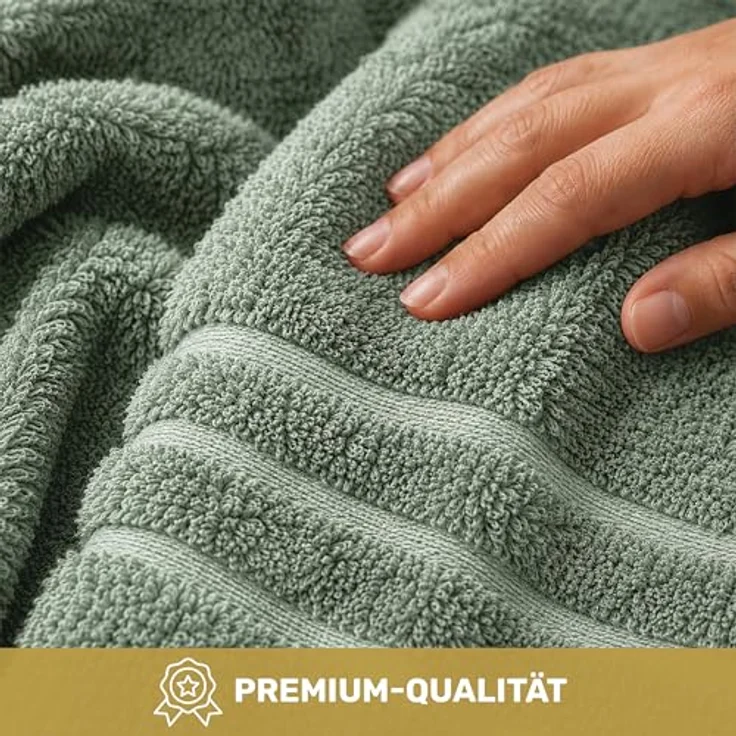 Lavea Handtuch Lavea® 4er Set Handtücher 50x100 cm, Elena Frottiererie, 100% Baumwolle (4er Set), 500 g/m² Frottier, weich & saugstark, pflegeleicht – Bild 4