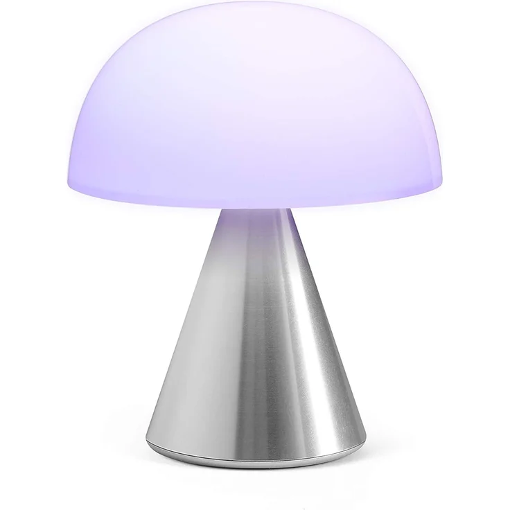 Lexon MINA M Wiederaufladbare kabellose LED-Tischlampe, für Nachttisch oder Schreibtisch, mit Dimmer, bis zu 12 Stunden Akkulaufzeit - Aluminium – Bild 1