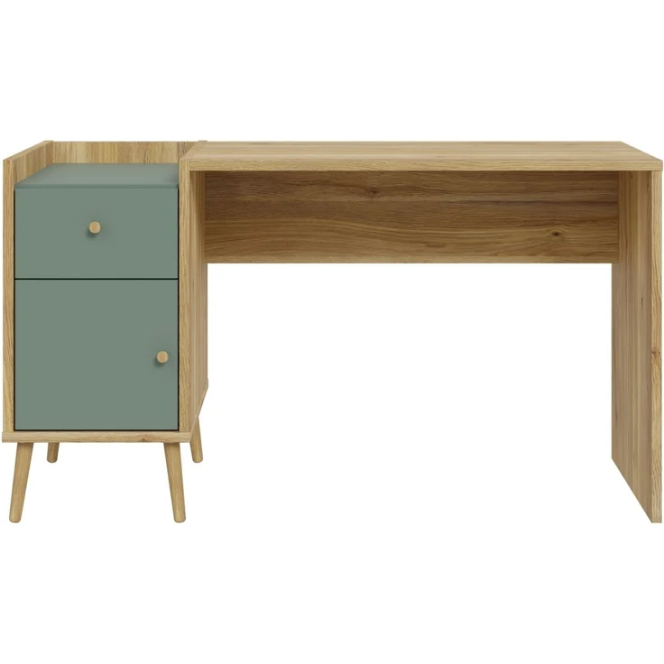 Schreibtisch >Whenua< in Natural Eiche - 139,6x77,3x60cm (BxHxT) – Bild 4