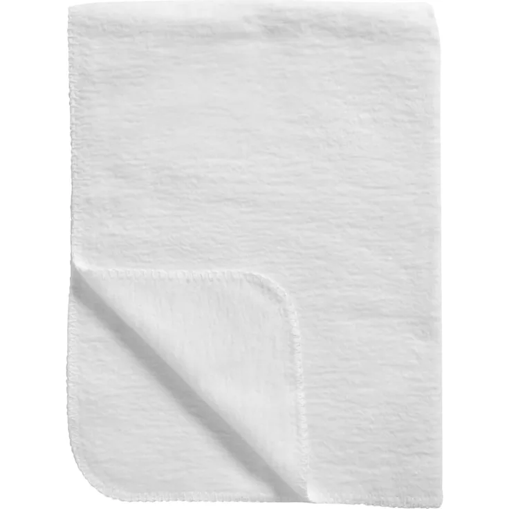 Meyco 1231000 Classic Uni Babydecke, 75x100 cm, weiß