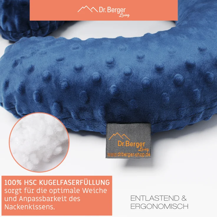 Dr. Berger Minky Nackenhörnchen, blau – Bild 4