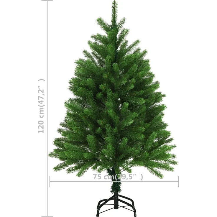 vidaXL Künstlicher Weihnachtsbaum Naturgetreue Nadeln 120 cm Grün 284328 – Bild 7