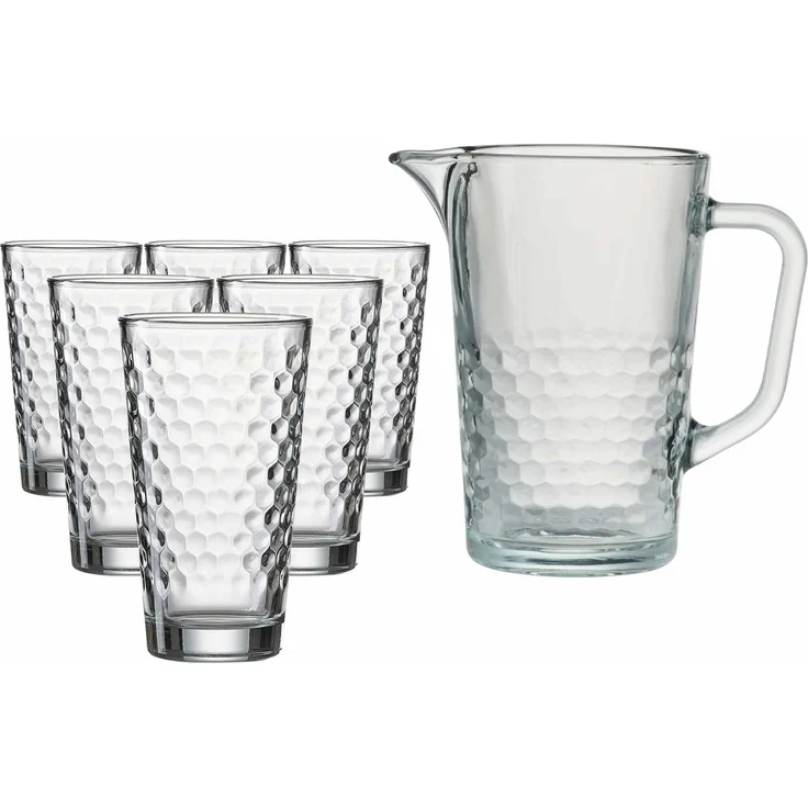 Ritzenhoff & Breker Favo Krug- und Longdrinkglasset 7-teilig transparent – Bild 1